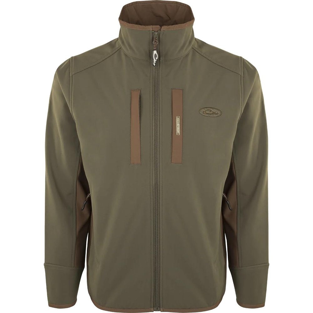 Drake Waterfowl Windproof Tech Jacket Olive/Brown Medium