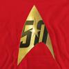 Star Trek 50Th Anniversary Delta Unisex Youth Pull-Over Hoodie for Boys and Girls, Small Red view 2