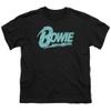 David Bowie Logo Unisex Youth T Shirt for Boys and Girls, Large Black view 1
