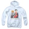 Betty Boop Hollywood Unisex Youth Pull-Over Hoodie for Boys and Girls, X-Large White view 1