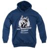 Abbott & Costello Off Your Rocker Unisex Youth Pull-Over Hoodie for Boys and Girls, Large Navy view 1