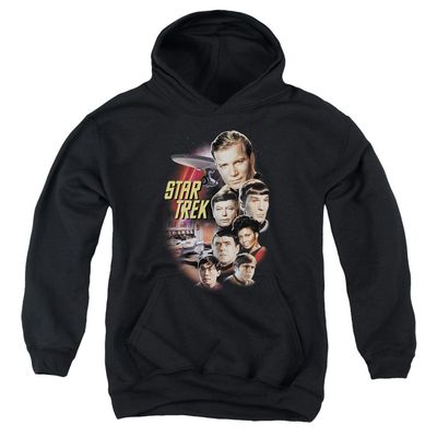 St Original The Classic Crew Unisex Youth Pull-Over Hoodie for Boys and Girls, Small Black
