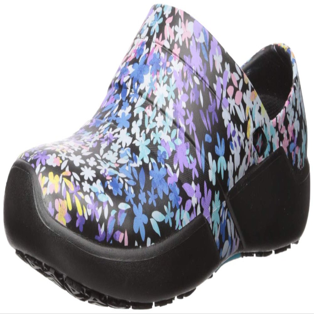 Anywear Journey EVA Slip-On Clogs - Non-Slip Work Shoes for Women - Water-Resistant Nurse Shoes - Ventilated Nursing Clogs - True Colors - 7 Women/5 Men