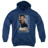 Star Trek Geordi Laforge Unisex Youth Pull-Over Hoodie for Boys and Girls, Small Navy view 1