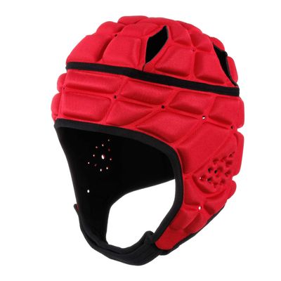 Surlim Rugby Helmet Headguard Headgear for Soccer Scrum Cap Soft Protective Helmet for Kids Youth Red Medium