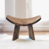 BLUECONY Meditation Bench IKUKO Original, Portable Version with Bag, Locally Handmade Yoga Exercise Wooden Kneeling Ergonomic Seiza Seat - Dark Walnut, Low Height (6" or 16 cm) view 2