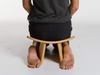 BLUECONY Meditation Bench IKUKO Basic, Preassembled Version, Wooden Kneeling Ergonomic Seiza - Solid Wood Natural, Low Height (6" or 16 cm) view 4