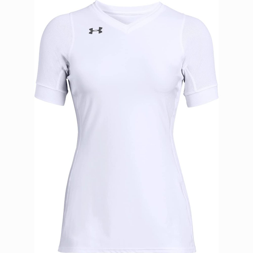 Under Armour Women's Volleyball Powerhouse Shorsleeve Jersey White SM