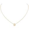 ChicSilver 14K Gold Plated Sterling Silver Initial Necklace Letter Necklaces Delicate Dainty Small Pendant Necklace Silver Choker Necklace for Women D Initial view 1