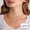 ChicSilver 14K Gold Plated Sterling Silver Initial Necklace Letter Necklaces Delicate Dainty Small Pendant Necklace Silver Choker Necklace for Women D Initial view 3