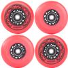 AOWISH Inline Skate Wheels Outdoor Asphalt Formula Aggressive Roller Blades Wheels 90a Roller Hockey Replacement Wheels with Bearings ABEC-9 and Floating Spacers, 4-Pack (Red, 76mm) view 1