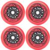 AOWISH Inline Skate Wheels Outdoor Asphalt Formula Aggressive Roller Blades Wheels 90a Roller Hockey Replacement Wheels with Bearings ABEC-9 and Floating Spacers, 4-Pack (Red, 76mm) view 2