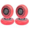 AOWISH Inline Skate Wheels Outdoor Asphalt Formula Aggressive Roller Blades Wheels 90a Roller Hockey Replacement Wheels with Bearings ABEC-9 and Floating Spacers, 4-Pack (Red, 76mm) view 3