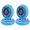 AOWISH Inline Skate Wheels Outdoor Asphalt Formula Aggressive Roller Blades Wheels 90a Roller Hockey Replacement Wheels with Bearings ABEC-9 and Floating Spacers, 4-Pack (Blue, 72mm) view 3