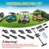 10L0L Universal Retractable Golf Cart Seat Belt Kit with Bracket for Yamaha EZGO,Club Car DS Precedent,Front and Rear Seats Golf Cart Seat Belts view 4