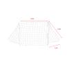 Football Soccer Net,Sports Replacement Soccer Goal Post Net Full Size 6 x 4ft / 8 x 6ft / 12 x 6ft / 24 x 8ft for Sports Match Training(8X6FT) view 3