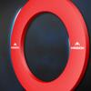 Mission Darts Dartboard Surround | Professional Durable Polymer Dartboard Surround in Multiple Colours Red, Blue and Black (Red) view 2