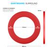 Mission Darts Dartboard Surround | Professional Durable Polymer Dartboard Surround in Multiple Colours Red, Blue and Black (Red) view 4