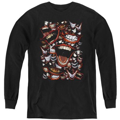 Batman Famous Wretch Youth Long Sleeve T Shirt, Medium Black