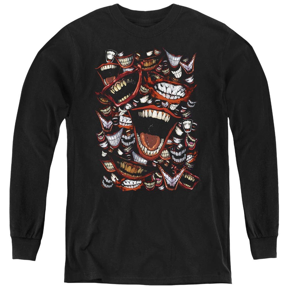Batman Famous Wretch Youth Long Sleeve T Shirt, Medium Black