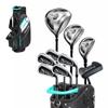 Precise AMG Mens 14-Piece Golf Set  Titanium Driver, Wood, Hybrid, 6-PW Irons, Putter, Stand Bag, 3 Headcovers and Cover  RH - Regular Size view 1