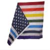 American Wholesale 3x5 3'x5' Gay Pride Old Glory Rainbow USA American Super Polyester Flag Banner view 2