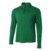 A4 Sportswear Adult Medium Kelly Space Dye 1/4 Zip view 1