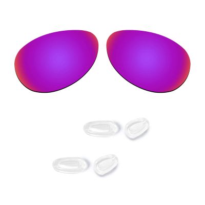 Replacement Lenses & Nosepads for Oakley Feedback Sunglasses (Midnight Sun-Polarized)