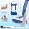NORTHCAPTAIN S1 Deluxe A Pair of Marine High Back Folding Fishing Boat Seat,Stainless Steel Screws Included,White/Pacific Blue(2 Seats) view 3