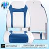NORTHCAPTAIN S1 Deluxe A Pair of Marine High Back Folding Fishing Boat Seat,Stainless Steel Screws Included,White/Pacific Blue(2 Seats) view 4