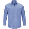 Red Kap mens Men's Long Sleeve Work With Mimix Button Down Shirt, Light Blue, Large Tall US view 1
