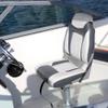 NORTHCAPTAIN S1 Deluxe A Pair of Marine High Back Folding Fishing Boat Seat,Stainless Steel Screws Included,White/Charcoal(2 Seats) view 2
