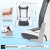 NORTHCAPTAIN S1 Deluxe A Pair of Marine High Back Folding Fishing Boat Seat,Stainless Steel Screws Included,White/Charcoal(2 Seats) view 3