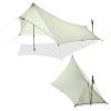 MUXSAM Climbing Tent Waterproof Tarp Sun Shelter Awning Shade Double-Sided Silicone UV Protection Cut Rope Peg with Storage Bag Climbing Fishing Disaster Prevention view 1