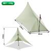 MUXSAM Climbing Tent Waterproof Tarp Sun Shelter Awning Shade Double-Sided Silicone UV Protection Cut Rope Peg with Storage Bag Climbing Fishing Disaster Prevention view 3