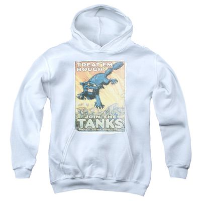 Army Treat Em Rough Unisex Youth Pull-Over Hoodie for Boys and Girls, X-Large