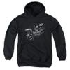 Trevco Twilight Zone Strange Faces Unisex Youth Pull-Over Hoodie for Boys and Girls, Medium Black view 1