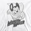 Mighty Mouse Mighty Sketch Unisex Youth Pull-Over Hoodie for Boys and Girls, X-Large White view 2