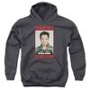 NCIS Wanted Unisex Youth Pull-Over Hoodie for Boys and Girls, Medium Charcoal view 1