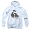 Elvis Presley Fighting King Unisex Youth Pull-Over Hoodie for Boys and Girls, Medium White view 1