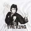 Elvis Presley Fighting King Unisex Youth Pull-Over Hoodie for Boys and Girls, Medium White view 2