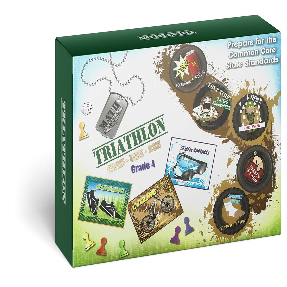 Math Boot Camp Triathlon Board Game Grade 4