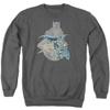 Dc Batgirl Biker Unisex Adult Crewneck Sweatshirt for Men and Women, 2X-Large Charcoal view 1