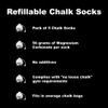 Atomik Rock Climbing Holds Set of 5 Refillable Chalk Socks view 2
