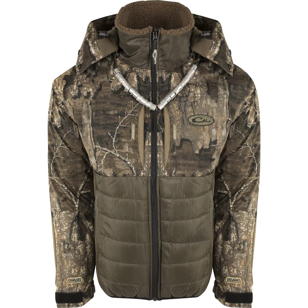 Drake Waterfowl Men's Full Zip, Realtree Timber, XXX-Large