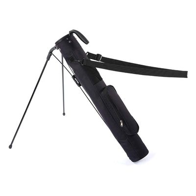 LONGCHAO Golf Bag, Lightweight Golf Club Bags with Stand and Strap, Pitch and Putt Golf Bag 2 Way Driver Golf Bags, (Black)