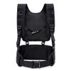 JINJULI Tactical MOLLE Battle Belt + Military Battle Belt Harness Load Bearing H-Harness Patrol Belt for Outdoor Activities (Black) view 1