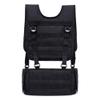 JINJULI Tactical MOLLE Battle Belt + Military Battle Belt Harness Load Bearing H-Harness Patrol Belt for Outdoor Activities (Black) view 2