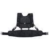 JINJULI Tactical MOLLE Battle Belt + Military Battle Belt Harness Load Bearing H-Harness Patrol Belt for Outdoor Activities (Black) view 4