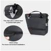 Rhinowalk Bike Bag Bike Pannier Bag Set, for Bicycle Cargo Rack Saddle Bag Shoulder Bag Laptop Pannier Rack Bicycle Bag Professional Cycling Accessories 3 in 1-Green view 4